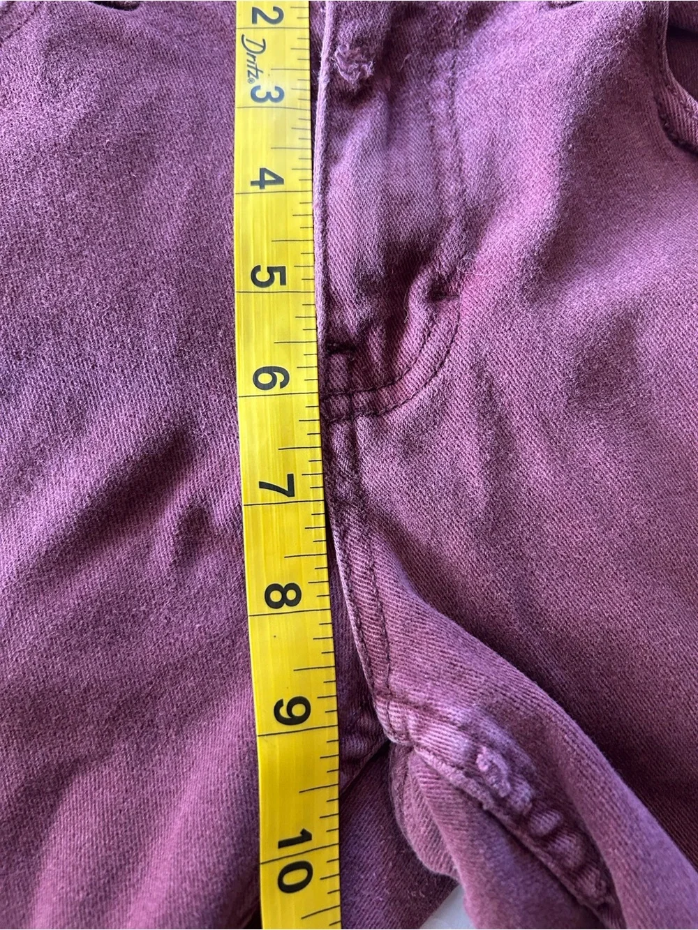 RSQ Burgundy Skinny shorts - Picture 4 of 6